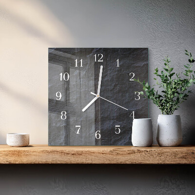 Horloge carrée en verre Arrière-plan