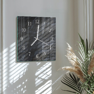 Horloge carrée en verre Arrière-plan
