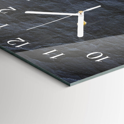 Horloge carrée en verre Arrière-plan