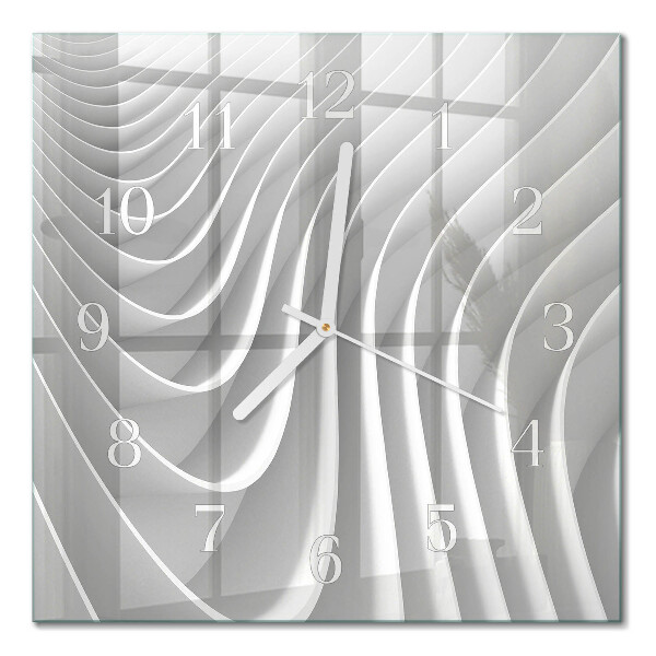 Horloge carrée en verre Abstraction
