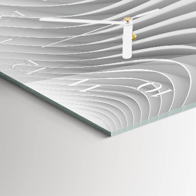 Horloge carrée en verre Abstraction