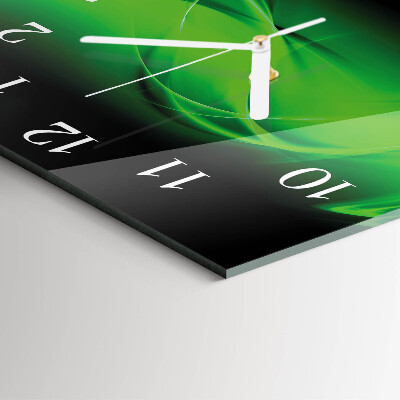 Horloge carrée en verre Abstraction