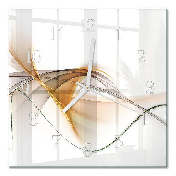 Horloge murale carrée Abstraction