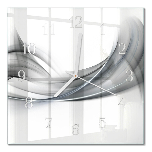 Horloge carrée en verre Abstraction