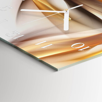 Horloge carrée en verre Abstraction
