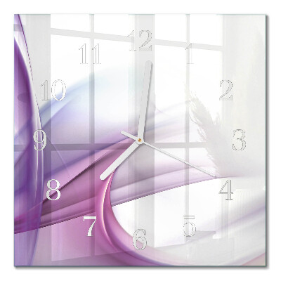 Horloge carrée en verre Abstraction
