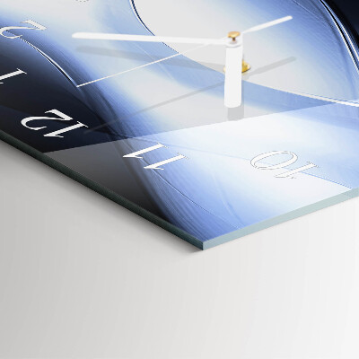 Horloge carrée en verre Abstraction