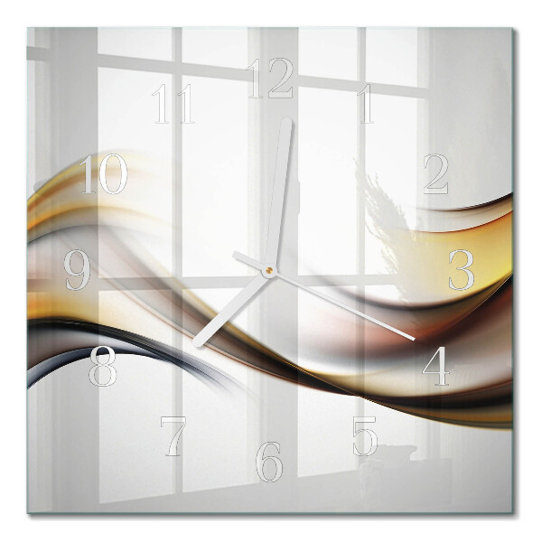 Horloge murale carrée Abstraction