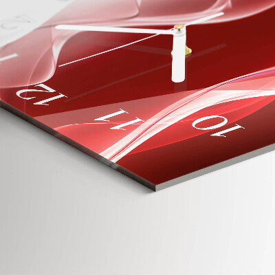 Horloge carrée en verre Abstraction