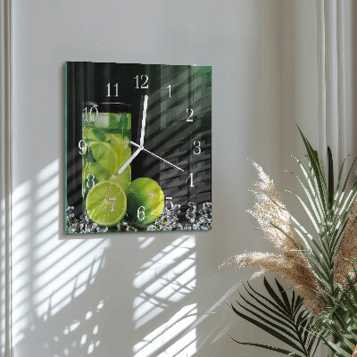 Horloge carrée en verre Carbonate de calcium