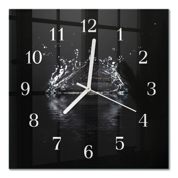Horloge murale carrée Eau