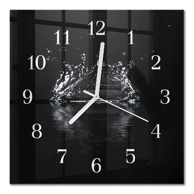 Horloge murale carrée Eau