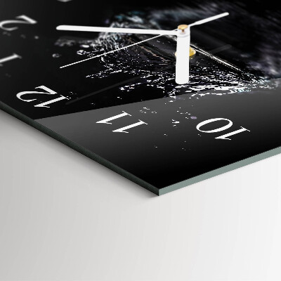 Horloge murale carrée Eau