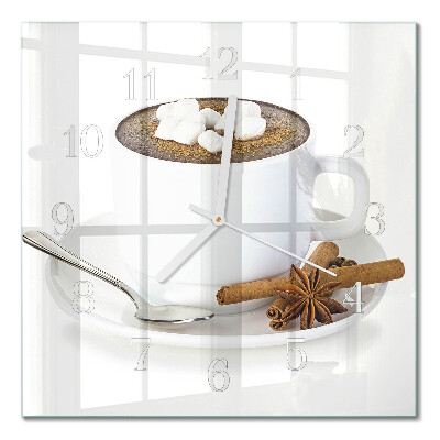 Horloge murale carrée Chocolat