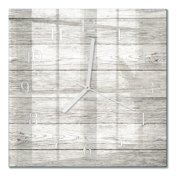 Horloge carrée en verre Tableaux gris