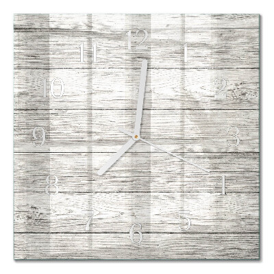 Horloge carrée en verre Tableaux gris