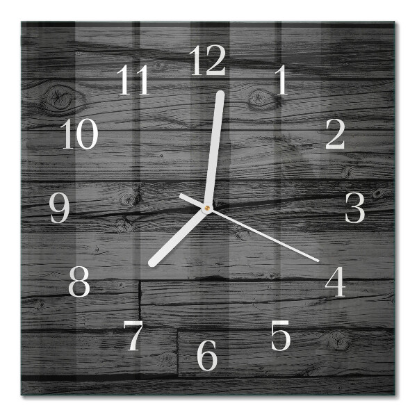 Horloge murale carrée Bois
