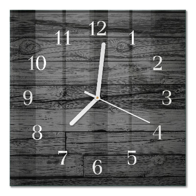 Horloge murale carrée Bois
