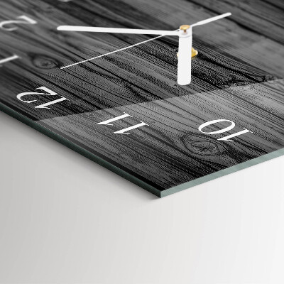 Horloge murale carrée Bois