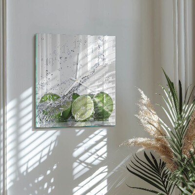 Horloge murale carrée Citrons verts