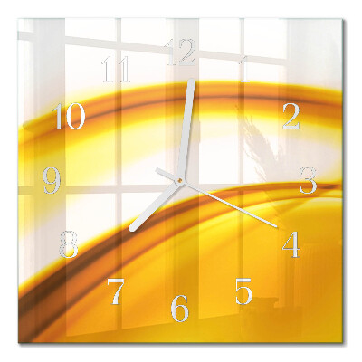 Horloge carrée en verre Art abstrait