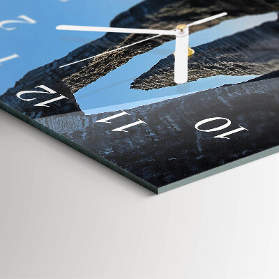 Horloge carrée en verre Pierre