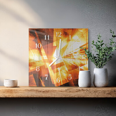 Horloge murale carrée Abstraction