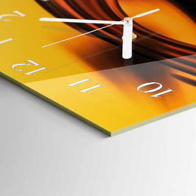 Horloge carrée en verre Abstraction