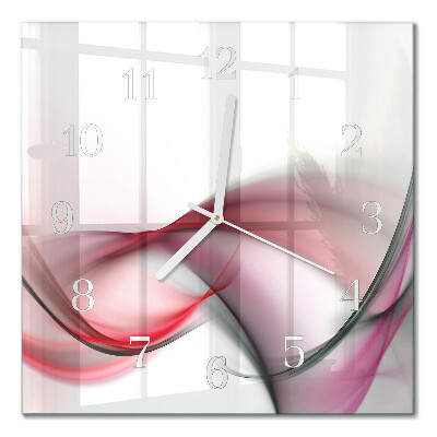 Horloge murale carrée Art abstrait