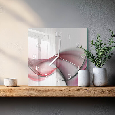 Horloge murale carrée Art abstrait