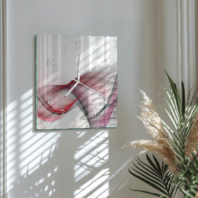 Horloge murale carrée Art abstrait