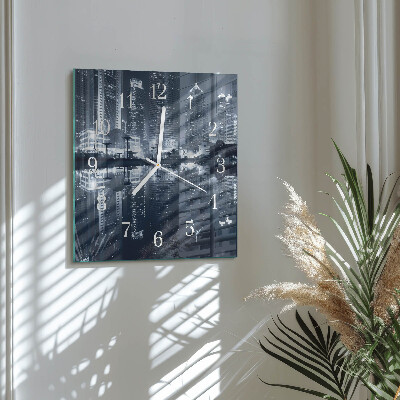 Horloge murale carrée Horizon