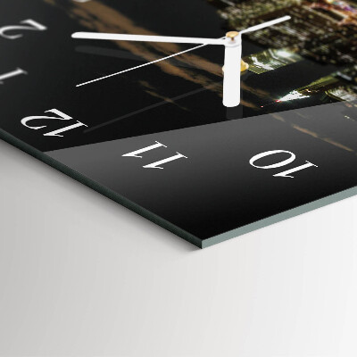 Horloge carrée en verre Horizon