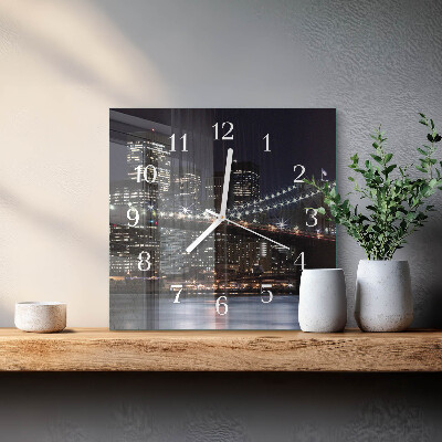 Horloge murale carrée Horizon