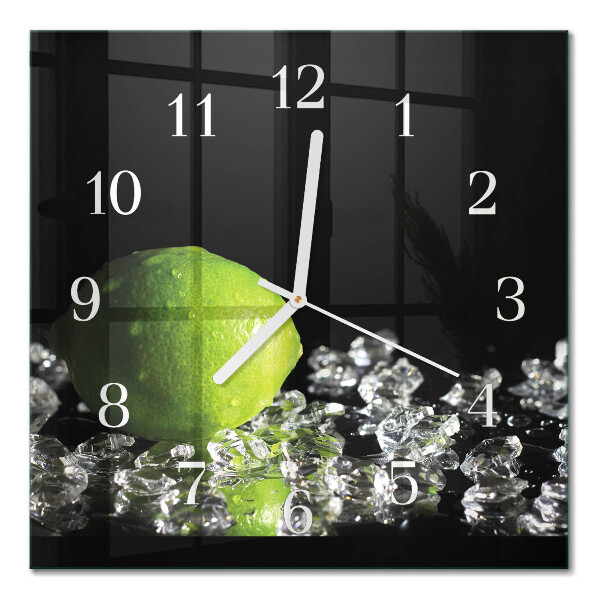 Horloge carrée en verre Carbonate de calcium