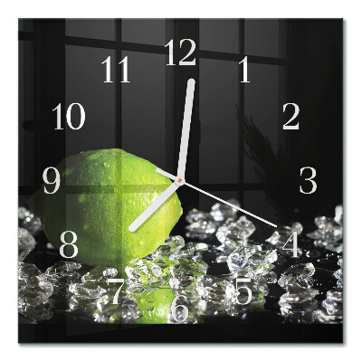 Horloge carrée en verre Carbonate de calcium