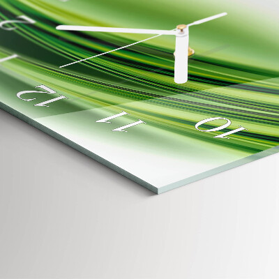 Horloge carrée en verre Art abstrait