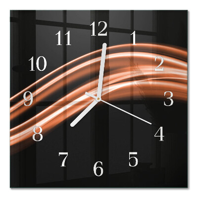 Horloge murale carrée Lignes abstraites