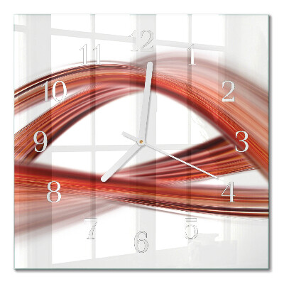 Horloge murale carrée Lignes abstraites