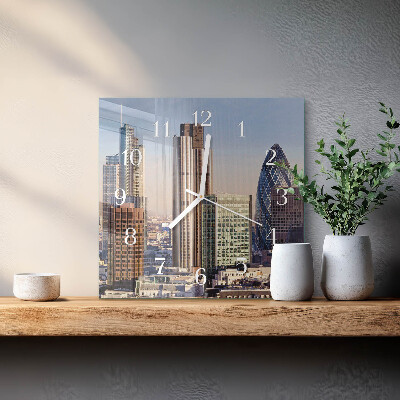 Horloge carrée en verre Horizon