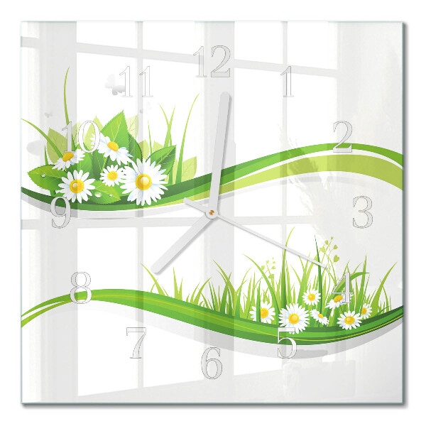 Horloge murale carrée Marguerite