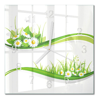 Horloge murale carrée Marguerite