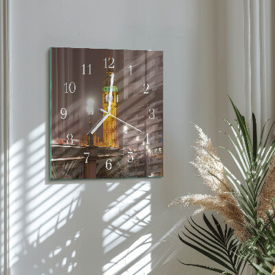 Horloge carrée en verre Big ben