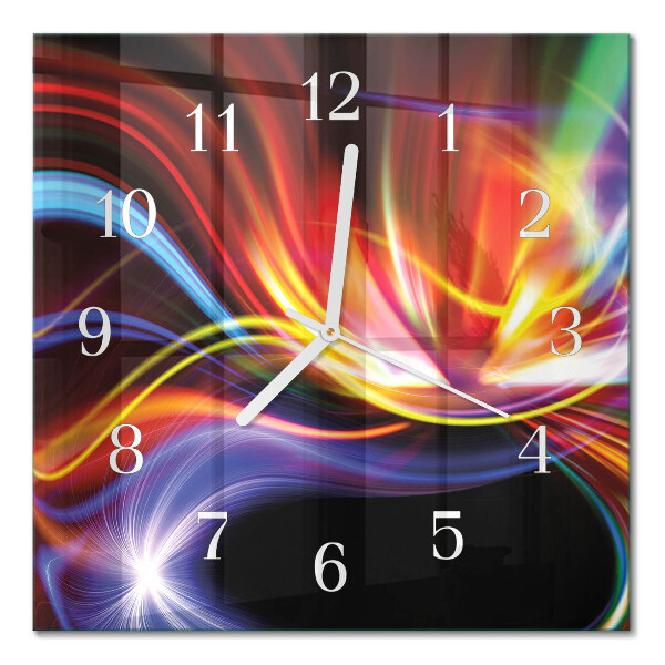 Horloge murale carrée Art abstrait