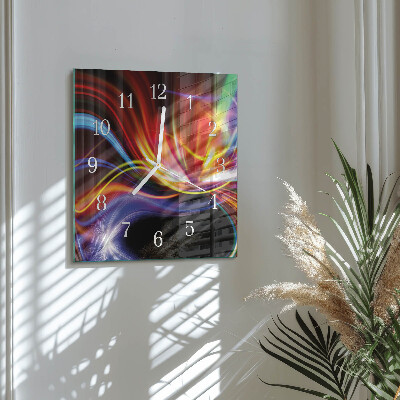 Horloge murale carrée Art abstrait