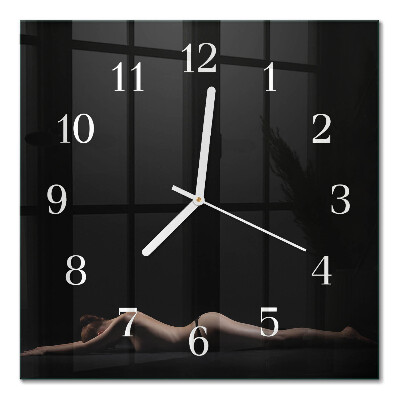Horloge murale carrée Femme