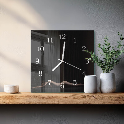 Horloge murale carrée Femme