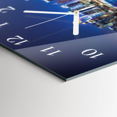 Horloge carrée en verre Horizon