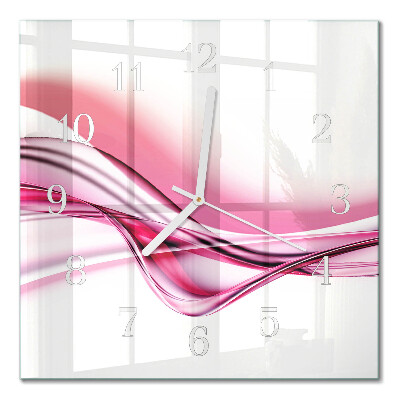 Horloge carrée en verre Art abstrait