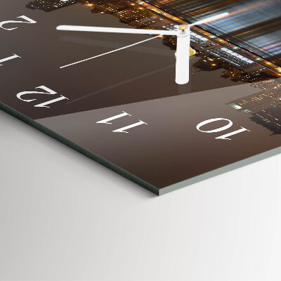 Horloge carrée en verre Horizon